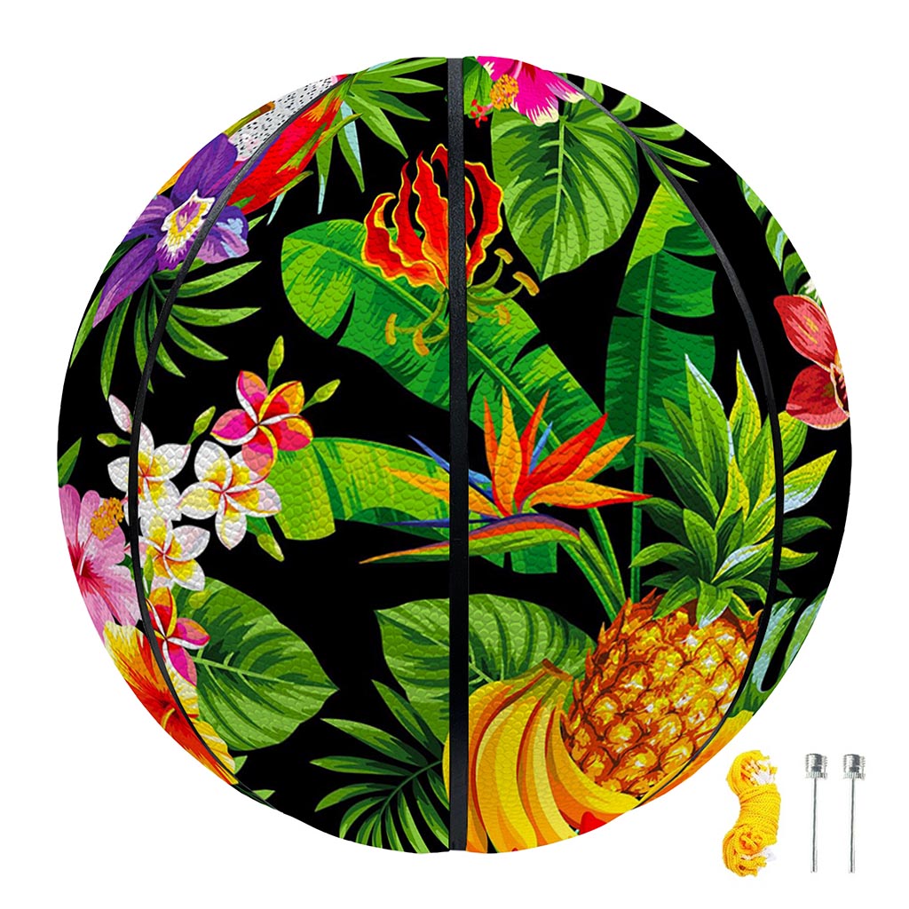 Tropical Hawaiian Fruits Pattern Print Basketball