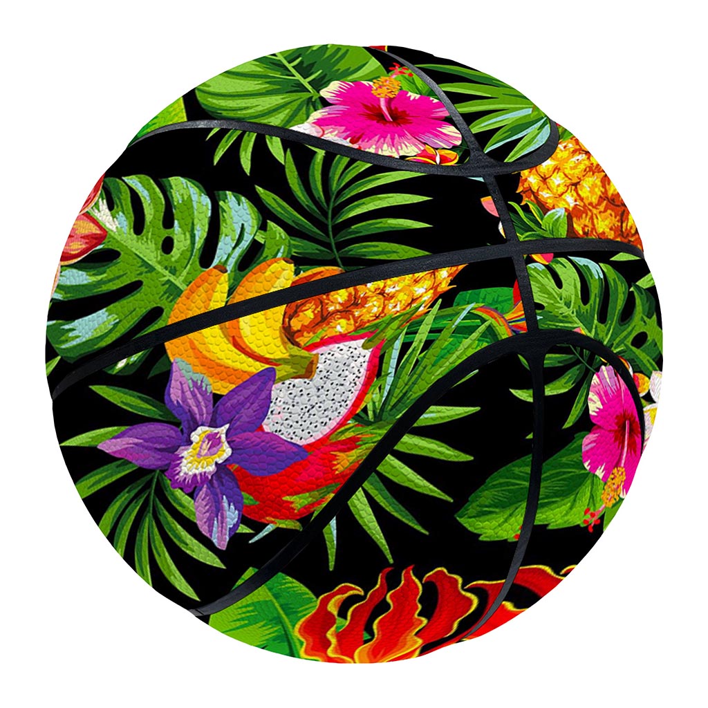 Tropical Hawaiian Fruits Pattern Print Basketball