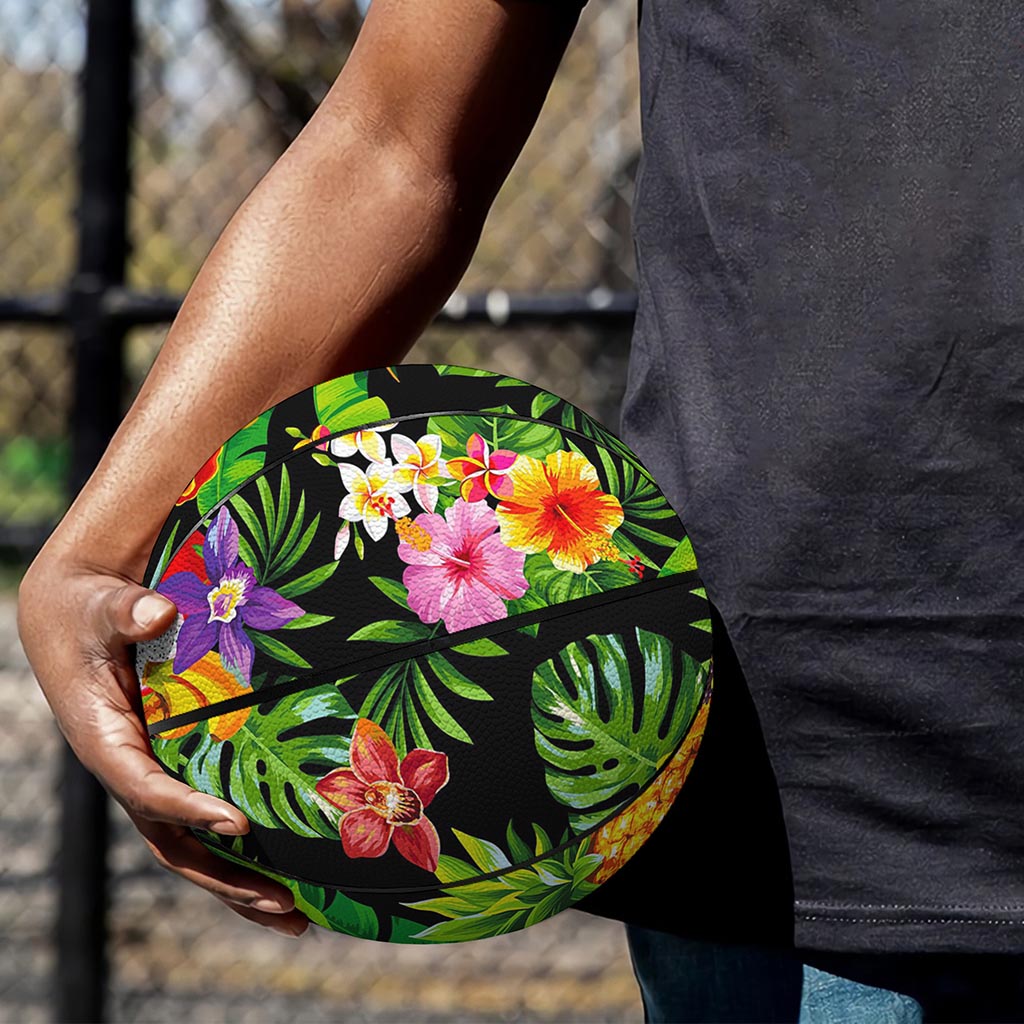 Tropical Hawaiian Fruits Pattern Print Basketball
