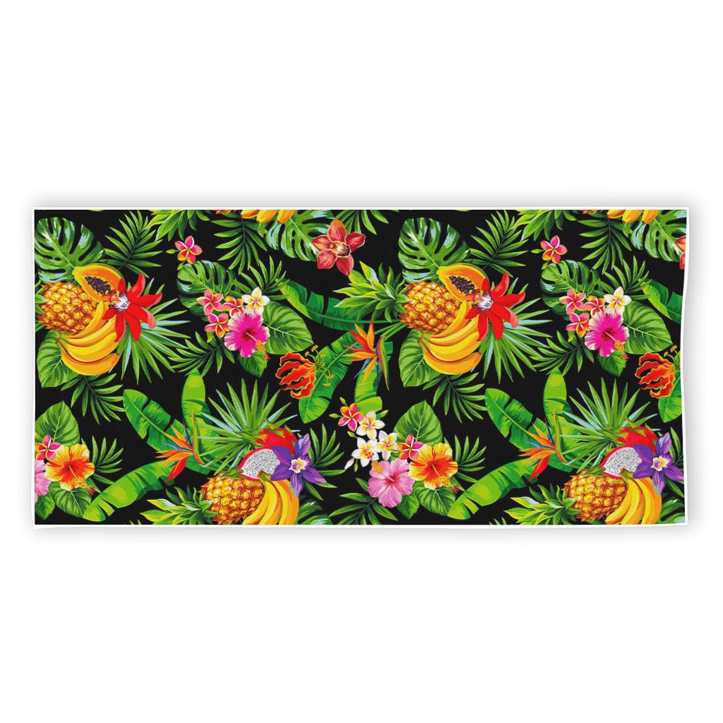 Tropical Hawaiian Fruits Pattern Print Beach Towel
