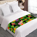 Tropical Hawaiian Fruits Pattern Print Bed Runner