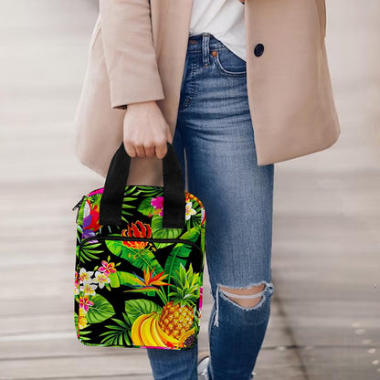 Tropical Hawaiian Fruits Pattern Print Bible Tote Bag