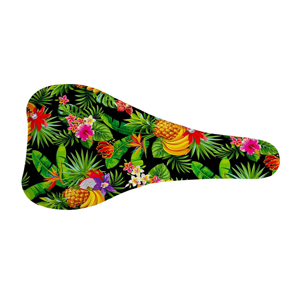 Tropical Hawaiian Fruits Pattern Print Bicycle Seat Cover