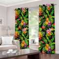 Tropical Hawaiian Fruits Pattern Print Dimout Grommet Curtains