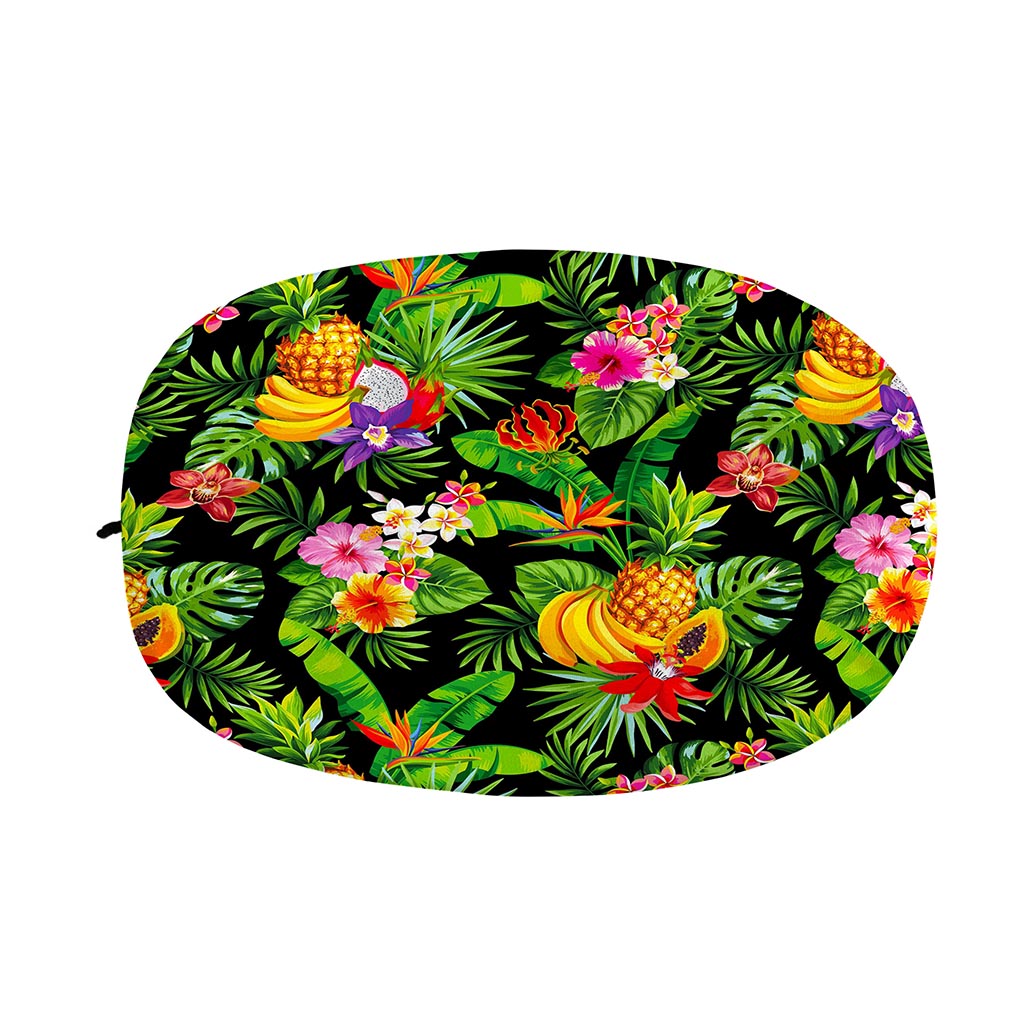 Tropical Hawaiian Fruits Pattern Print Car Side Mirror Covers