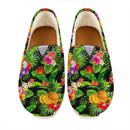 Tropical Hawaiian Fruits Pattern Print Casual Shoes