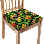 Tropical Hawaiian Fruits Pattern Print Chair Cushion Cover