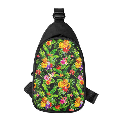 Tropical Hawaiian Fruits Pattern Print Chest Bag