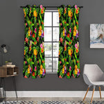 Tropical Hawaiian Fruits Pattern Print Curtain