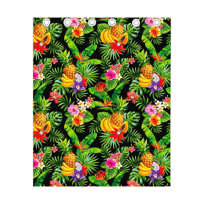 Tropical Hawaiian Fruits Pattern Print Curtain