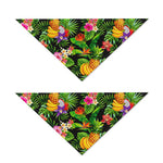 Tropical Hawaiian Fruits Pattern Print Dog Bandana