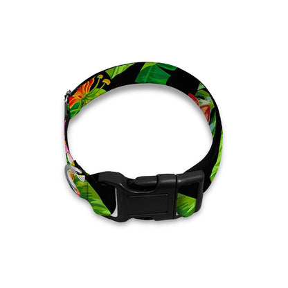 Tropical Hawaiian Fruits Pattern Print Dog Collar