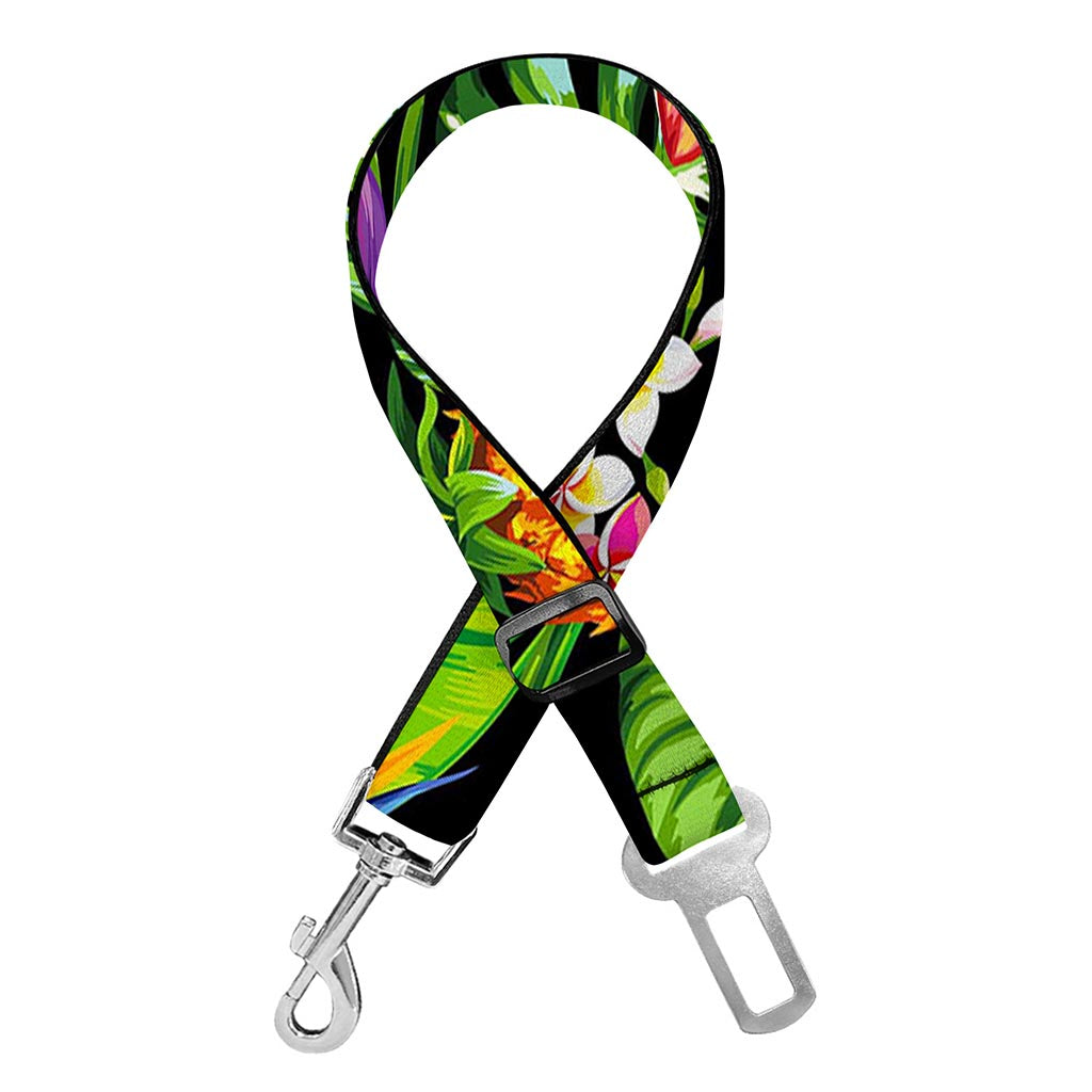 Tropical Hawaiian Fruits Pattern Print Dog Seat Belt