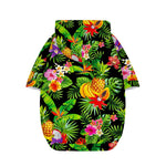 Tropical Hawaiian Fruits Pattern Print Dog Zip Up Hoodie