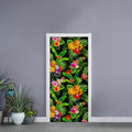 Tropical Hawaiian Fruits Pattern Print Door Sticker