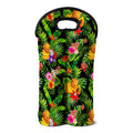 Tropical Hawaiian Fruits Pattern Print Double Neoprene Wine Tote