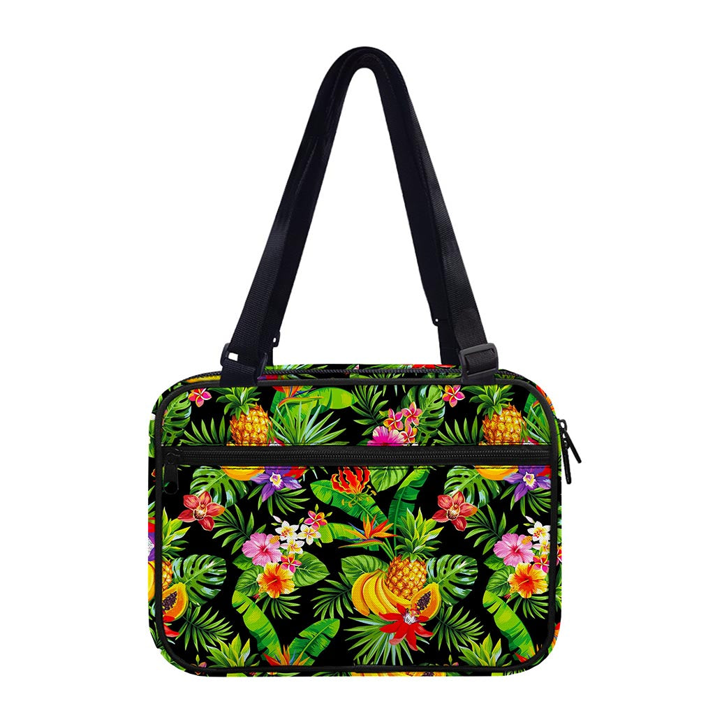 Tropical Hawaiian Fruits Pattern Print Double Strap Bible Bag