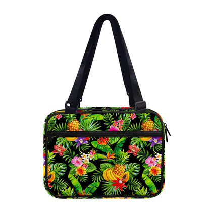 Tropical Hawaiian Fruits Pattern Print Double Strap Bible Bag