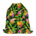 Tropical Hawaiian Fruits Pattern Print Drawstring Bag