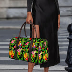 Tropical Hawaiian Fruits Pattern Print Duffle Bag
