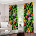 Tropical Hawaiian Fruits Pattern Print Extra Wide Grommet Curtains