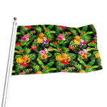 Tropical Hawaiian Fruits Pattern Print Flag
