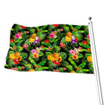 Tropical Hawaiian Fruits Pattern Print Flag