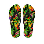 Tropical Hawaiian Fruits Pattern Print Flip Flops