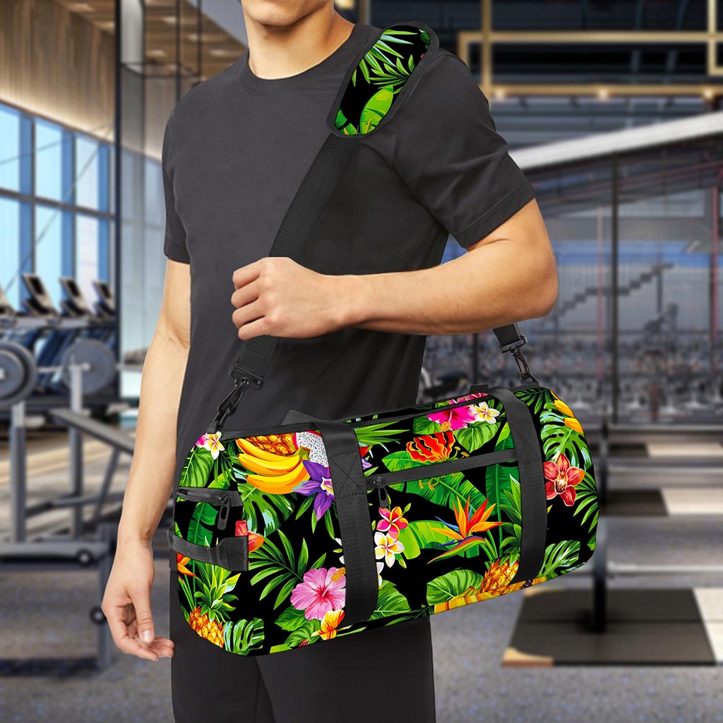 Tropical Hawaiian Fruits Pattern Print Gym Bag