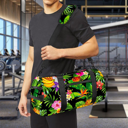 Tropical Hawaiian Fruits Pattern Print Gym Bag