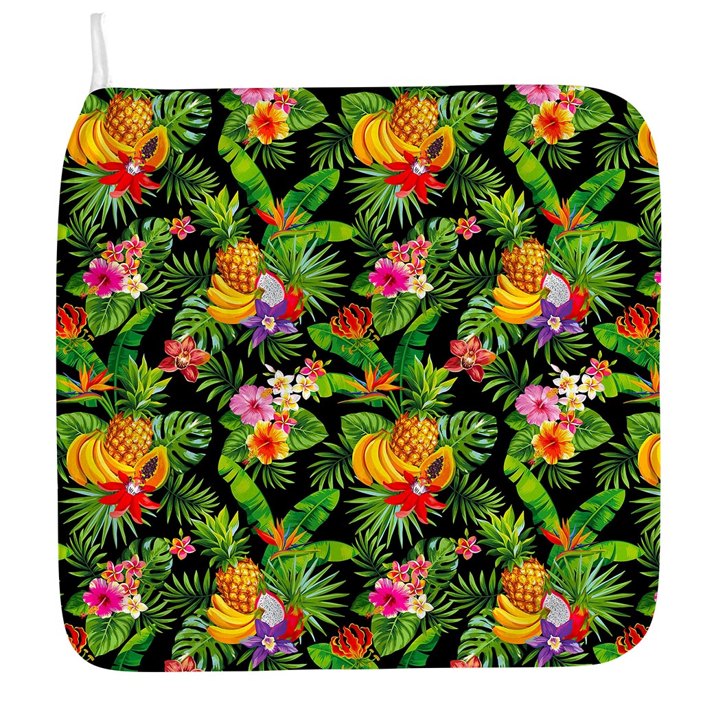 Tropical Hawaiian Fruits Pattern Print Hand Towel