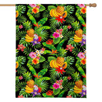 Tropical Hawaiian Fruits Pattern Print House Flag