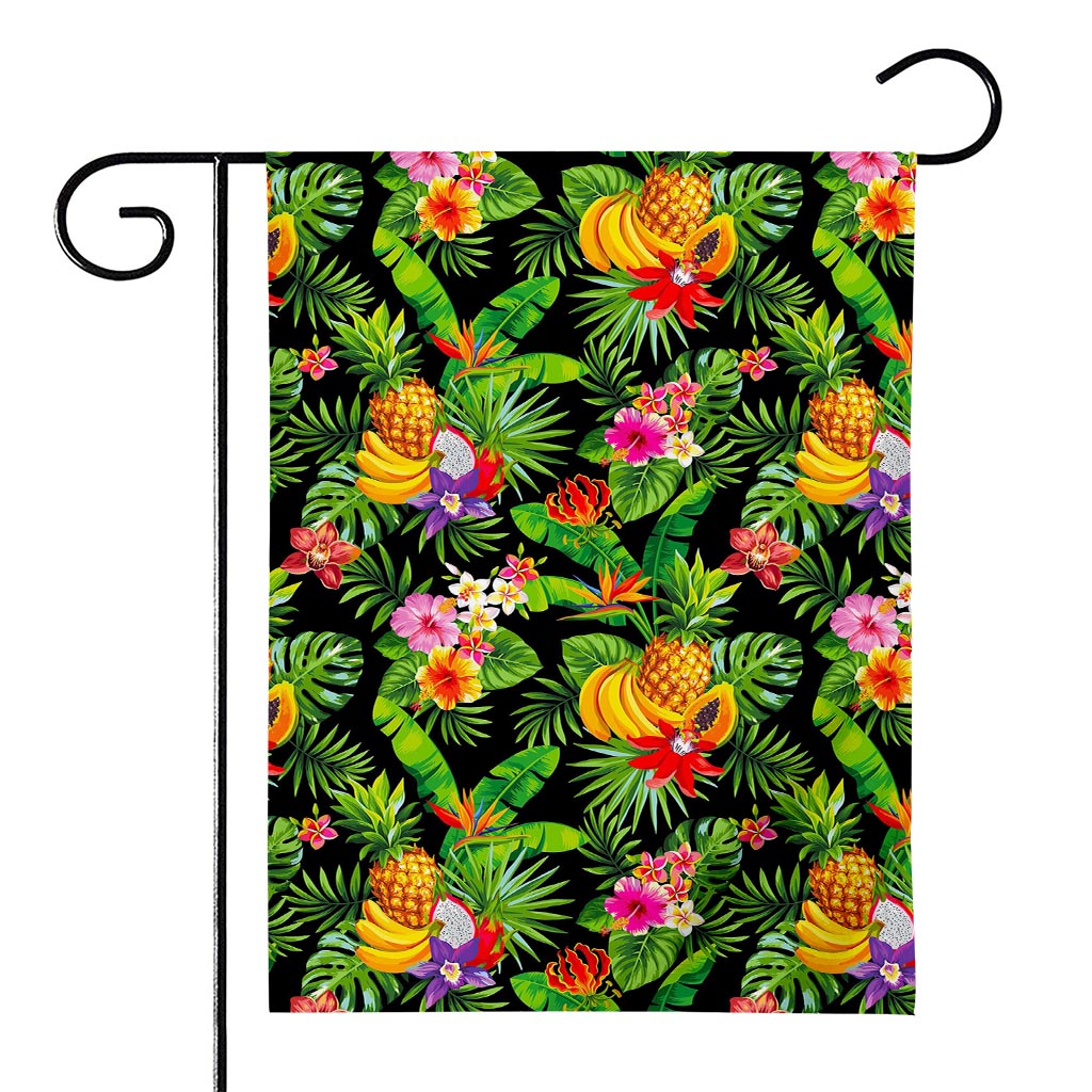 Tropical Hawaiian Fruits Pattern Print House Flag