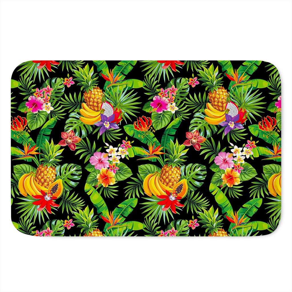 Tropical Hawaiian Fruits Pattern Print Indoor Door Mat
