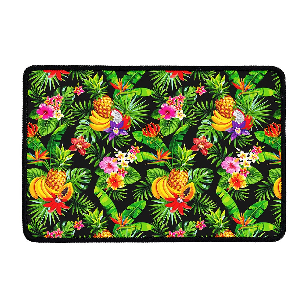 Tropical Hawaiian Fruits Pattern Print Kitchen Mat