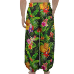 Tropical Hawaiian Fruits Pattern Print Lantern Pants