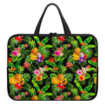Tropical Hawaiian Fruits Pattern Print Laptop Sleeve With Handle