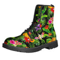Tropical Hawaiian Fruits Pattern Print Lace-Up Boots