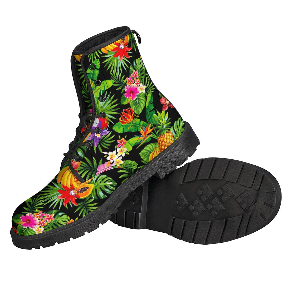 Tropical Hawaiian Fruits Pattern Print Backpack