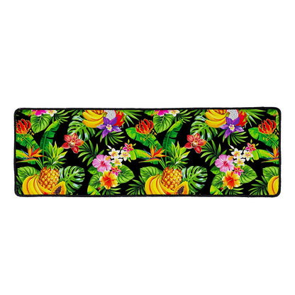 Tropical Hawaiian Fruits Pattern Print Long Kitchen Mat