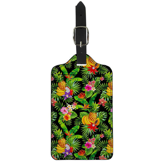 Tropical Hawaiian Fruits Pattern Print Luggage Tag