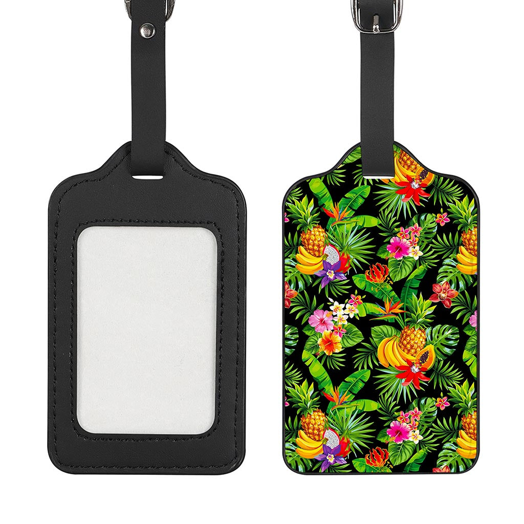 Tropical Hawaiian Fruits Pattern Print Luggage Tag