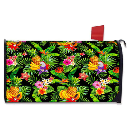 Tropical Hawaiian Fruits Pattern Print Mailbox Cover