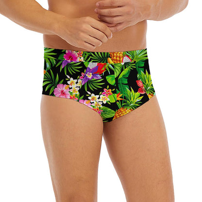 Tropical Hawaiian Fruits Pattern Print Men's Briefs