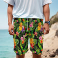 Tropical Hawaiian Fruits Pattern Print Men's Cargo Shorts