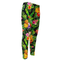 Tropical Hawaiian Fruits Pattern Print Men's Compression Pants