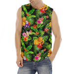Tropical Hawaiian Fruits Pattern Print Men's Fitness Tank Top