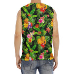 Tropical Hawaiian Fruits Pattern Print Men's Fitness Tank Top