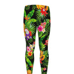 Tropical Hawaiian Fruits Pattern Print Men's leggings