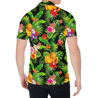 Tropical Hawaiian Fruits Pattern Print Men's Shirt